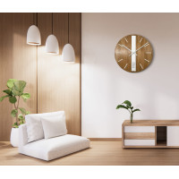 Drevené nástenné hodiny Dub Classic 50cm Flexistyle z250